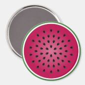 Aimant Design de pastèque rouge vert (Recto/Verso)