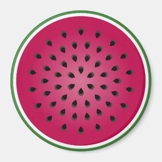 Aimant Design de pastèque rouge vert
