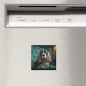 Aimant Design de portrait classique de Cocker Spaniel élé (In Situ (Lave-vaisselle))