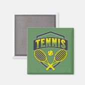 Aimant Design de tennis pour les amateurs de tennis (Recto/Verso)