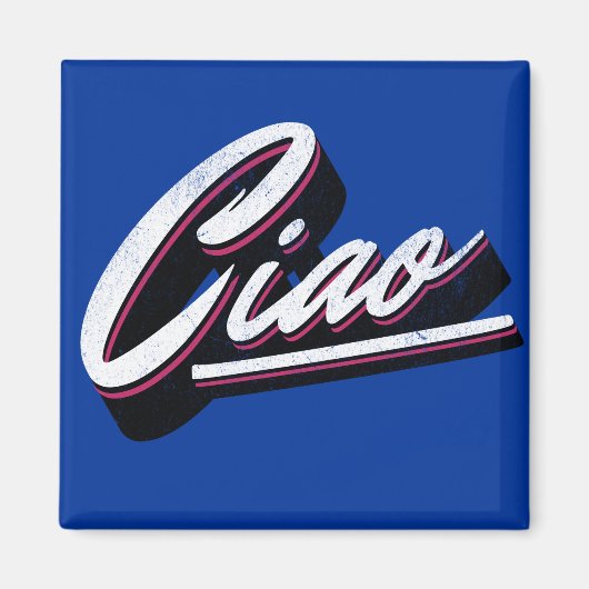 Aimant Design de texte Ciao (Devant)
