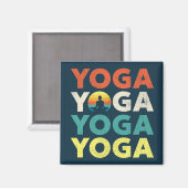 Aimant Design de texte Yoga (Recto/Verso)