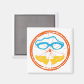 Aimant Design de triathlon, sur divers biens de consommat (Recto/Verso)