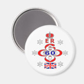 Aimant Design des étoiles du Queens Royal Jubilee (Recto/Verso)