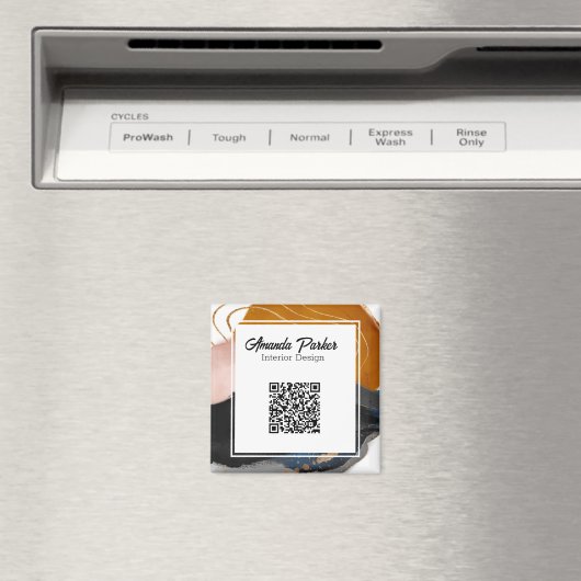 Aimant Design d'intérieur Simple moderne Abstrait QR Code (In Situ (Lave-vaisselle))