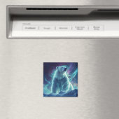 Aimant Design d'ours polaires majestueux avec aurores bor (In Situ (Lave-vaisselle))