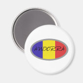 Aimant Design drapeau d'Andorre ! (Recto/Verso)