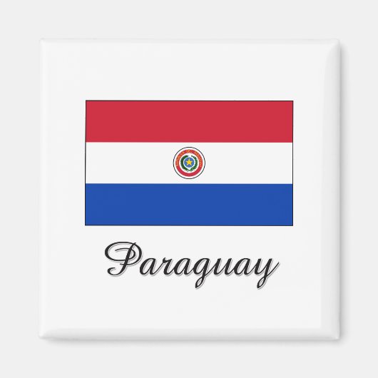 Aimant Design drapeau du Paraguay (Devant)