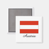 Aimant Design du drapeau autrichien (Recto/Verso)