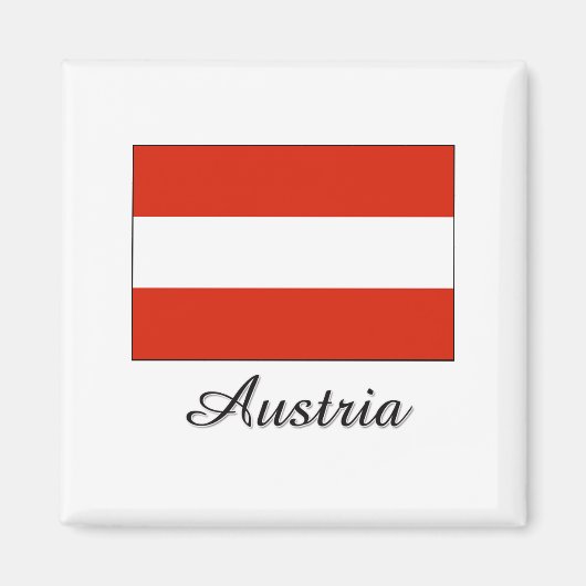 Aimant Design du drapeau autrichien (Devant)