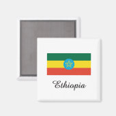 Aimant Design du drapeau en Éthiopie (Recto/Verso)