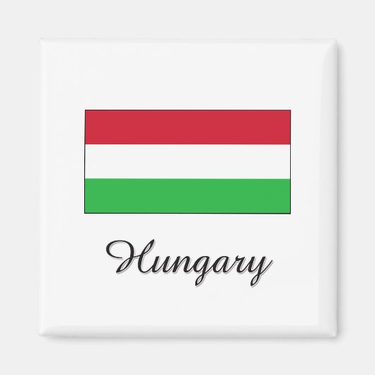 Aimant Design du drapeau hongrois (Devant)