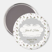 Aimant Design floral (Recto/Verso)