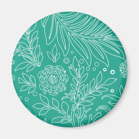 Aimant Design floral 34 (Devant)