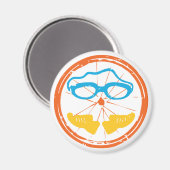 Aimant Design fun Triathlon (Recto/Verso)
