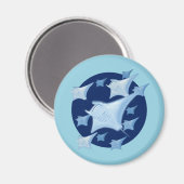 Aimant Design graphique Manta Ray Lover (Recto/Verso)