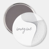 Aimant Design graphique moderne, simple et élégant d'Imag (Recto/Verso)