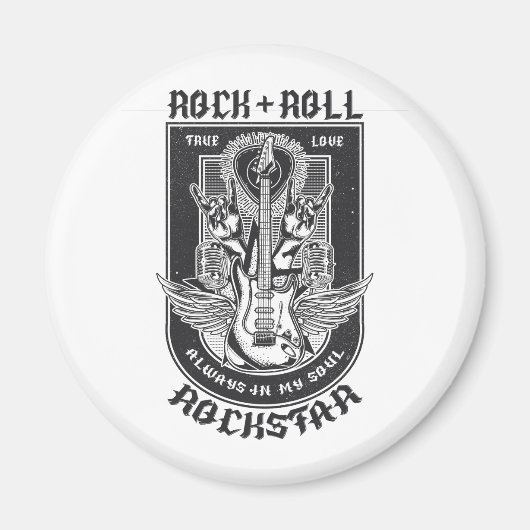 Aimant Design Guitar Rock (Devant)