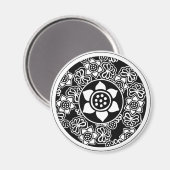 Aimant Design Lotus chinois (Recto/Verso)