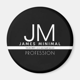 Aimant Design minimaliste professionnel moderne Noir et