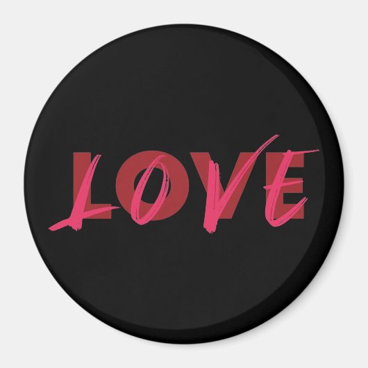 Aimant Design moderne, dynamique, cool, tendance de Love (Devant)