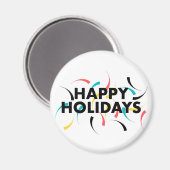 Aimant Design moderne et ludique de "Joyeux Vacances" (Recto/Verso)