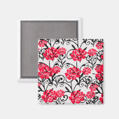 Aimant Design Motif d'illustrations de rose rouge (Recto/Verso)