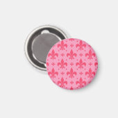 Aimant Design Motif rose Fleur de lis (Recto/Verso)