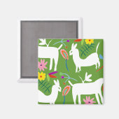 Aimant Design Otomi moderne | Llama Donkey Design (Recto/Verso)