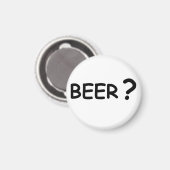 Aimant Design pour les amateurs de bière (Recto/Verso)