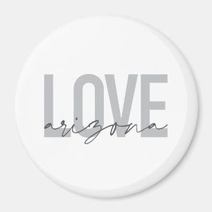 Aimant Design simple, moderne, urbain, cool Love Arizona