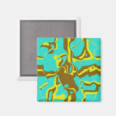 Aimant Design Turquoise (Recto/Verso)