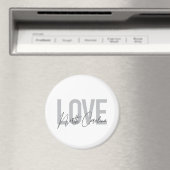 Aimant Design urbain simple, moderne, Amour Caroline du N (In Situ (Lave-vaisselle))