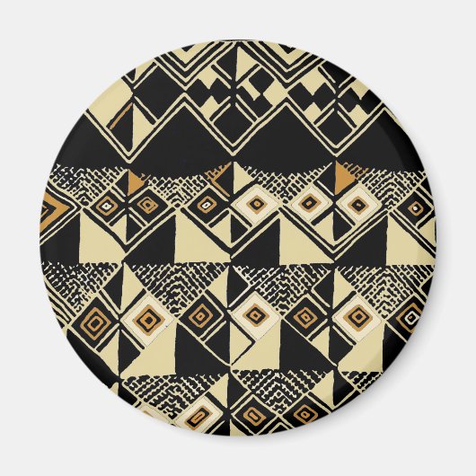 Aimant Designs africains inspirés de Kuba (Devant)