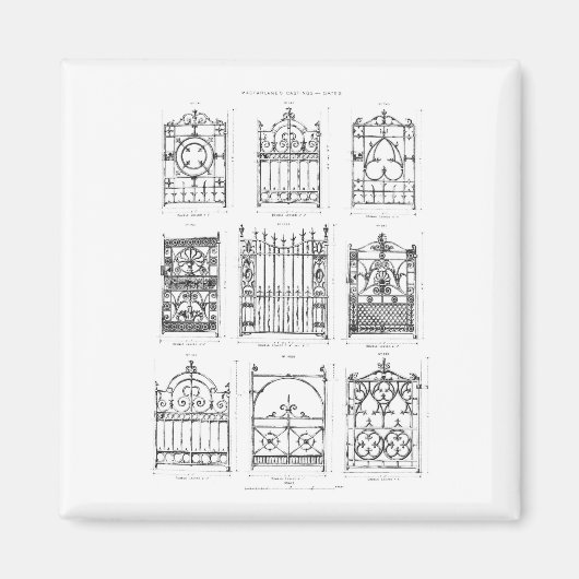 Aimant Designs for cast-iron gates, from 'Macfarlane's Ca (Devant)