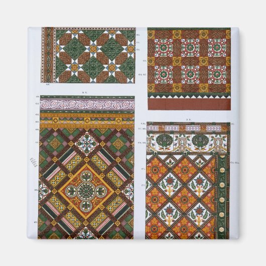 Aimant Designs pour Majolica et Carreaux émaillés pour Ma (Devant)