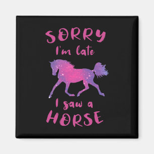 Aimant Désolé, J'Ai Vu En Retard Un Cheval À Cheval Équit