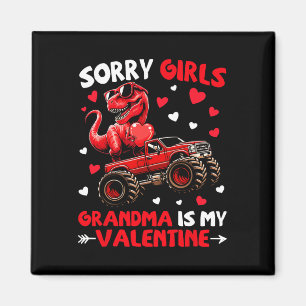 Aimant Désolé les filles grand-mère est ma Saint-Valentin