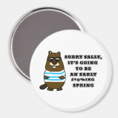 Aimant Désolé Sally, début #*@%printemps (Recto/Verso)