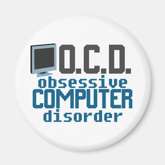 Aimant Désordre informatique obsessionnel (Devant)