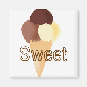 Aimant Dessert Chocolat Sucré Paix Amour Parti Destinée