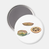 Aimant Desserts vintages, Tartes d'Action de grâce, Citro (Recto/Verso)