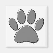 Aimant Dessin à mât de chiot mignon (Devant)