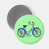 Aimant Dessin à vélo, style années 50 (Recto/Verso)