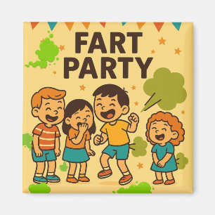 Aimant Dessin amusant Fart Party