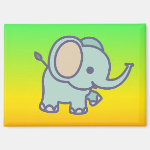 Aimant Dessin animé bébé éléphant mignon-47767