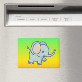 Aimant Dessin animé bébé éléphant mignon-47767 (In Situ (Lave-vaisselle))
