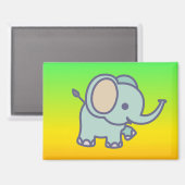 Aimant Dessin animé bébé éléphant mignon-47767 (Recto/Verso)