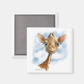 Aimant Dessin animé de bébé girafe mignon (Recto/Verso)