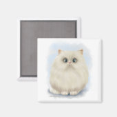 Aimant Dessin animé de chat persan (Recto/Verso)